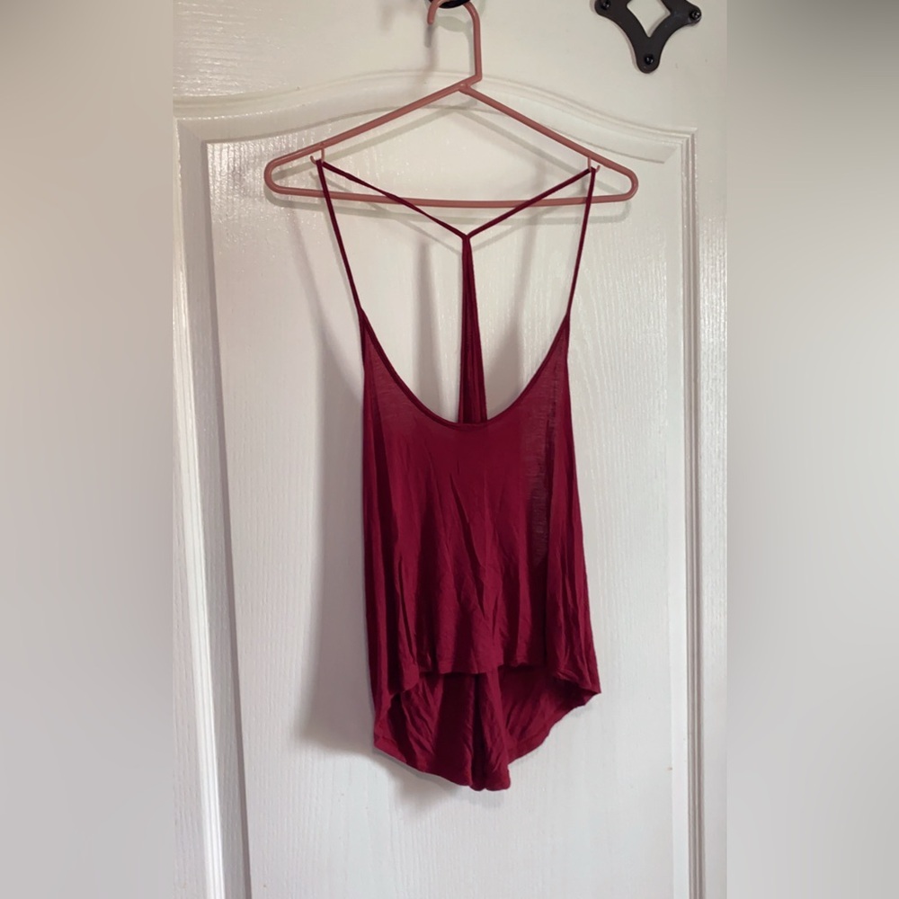 Elegant Burgundy Women's Top